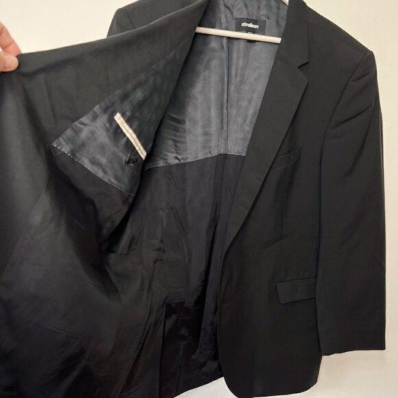 CLEARANCE - Strellson Rick James Black 100% Wool Suit Jacket - Picture 3 of 8